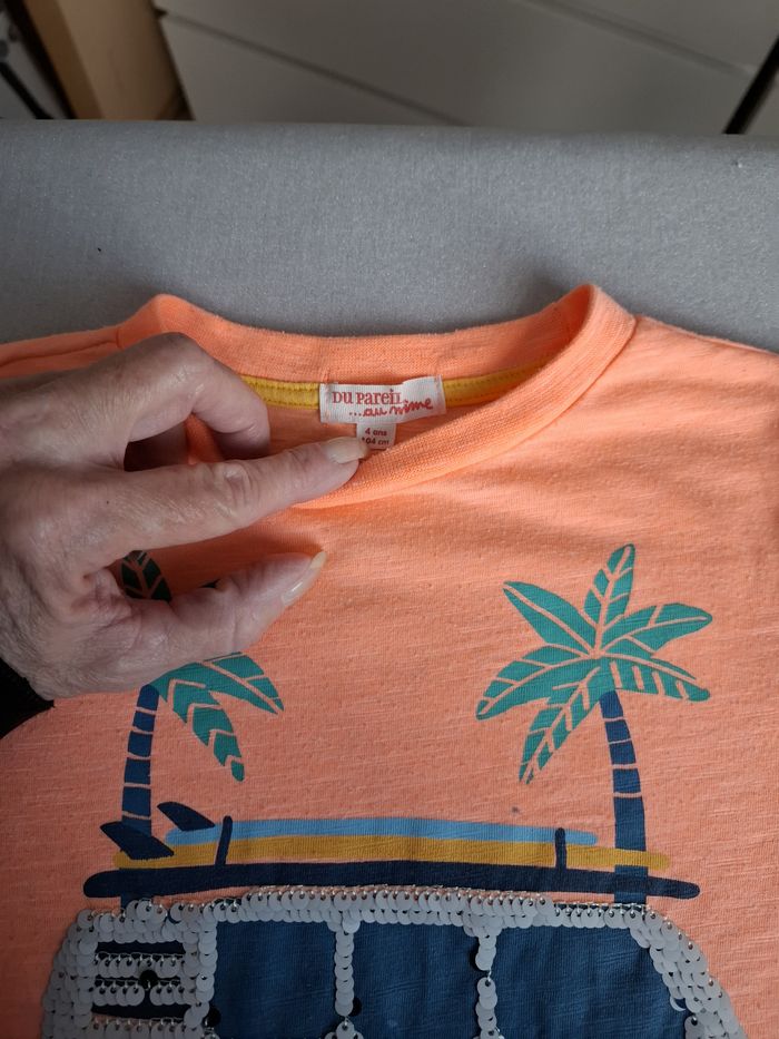 Joli lot fille 4/5 ans t-shirts jeans Dpam, Gémo, H&M, Ikks, LH très bon état - photo numéro 2