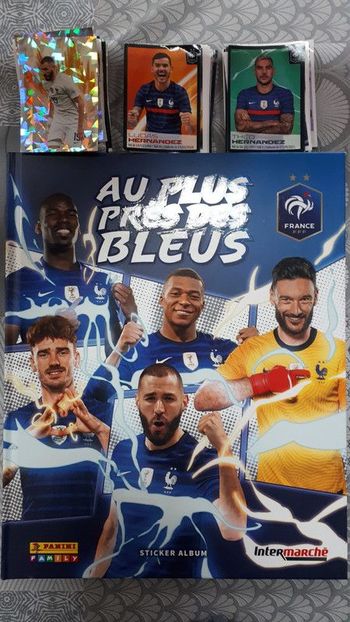 Autocollants Panini pour album au plus près des bleus 2022