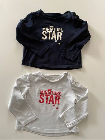 2 Tee shirt 12 mois