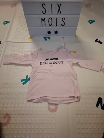 T-shirt manches longues 6 mois