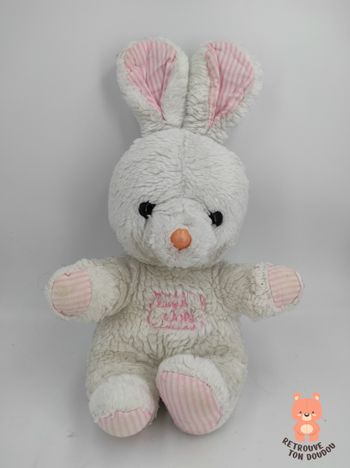 Peluche Lapin Blanc Love Land Vintage Stoppet