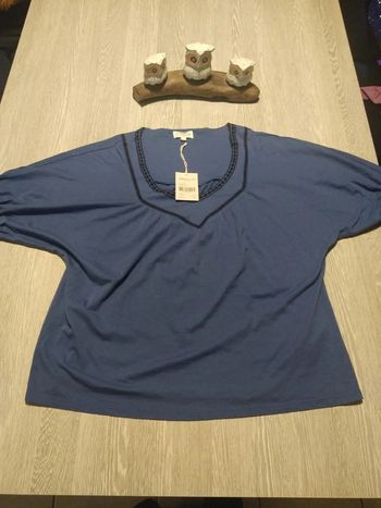 Maillot manches courtes maison 123 bleu marine taille m