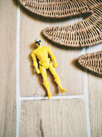 🙅 Power rangers ninja steel figurine articulée du ranger jaune marque bandai