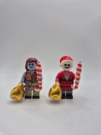 Figurines type lego Sally et Jack Noël Disney
