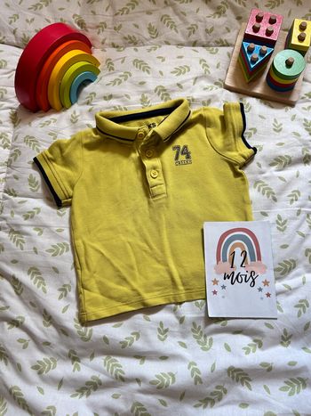 polo manches courtes 12 mois creeks vert