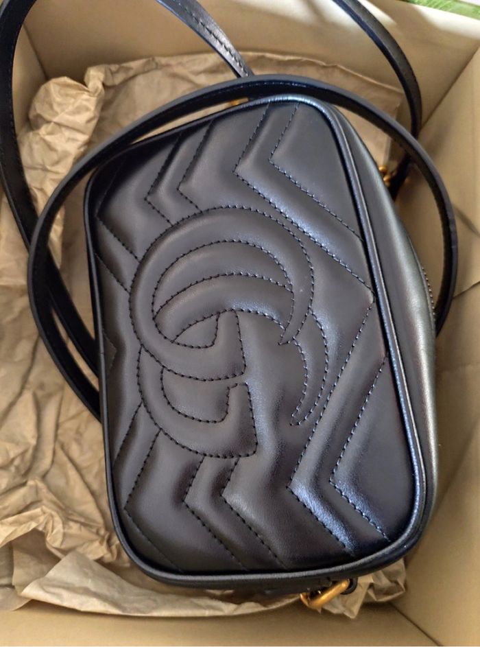 Sac bandoulière en cuir GG Marmont - photo numéro 10