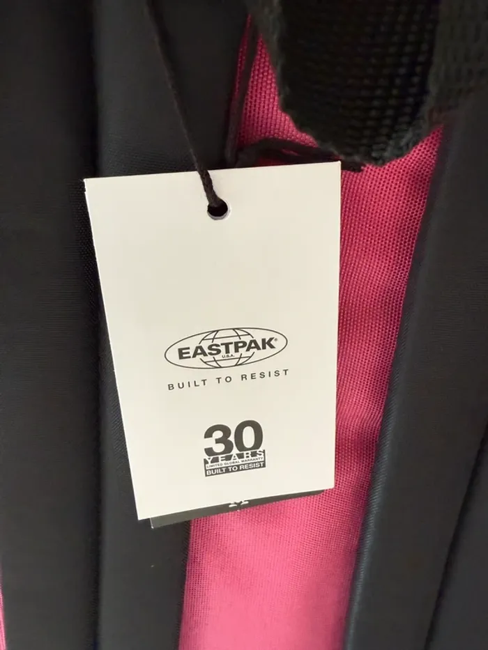 NEUF Sac à dos cartable Eastpak Eastpack Padded collège 100% nylon 40x30x18 rose fuchsia - photo numéro 2