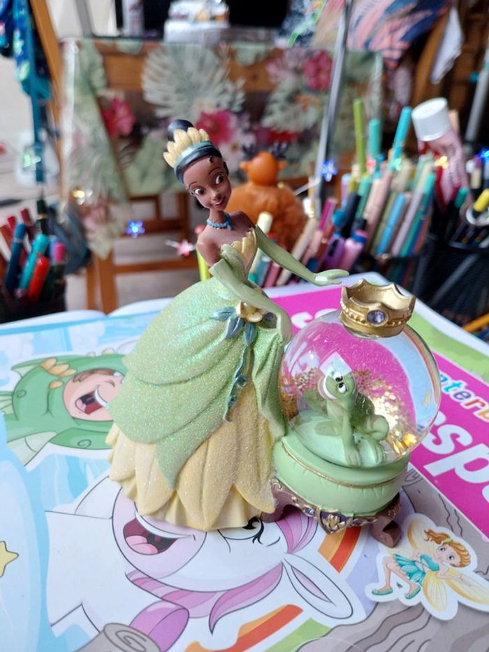 Snowglobe disneyland Paris tiana et pascal