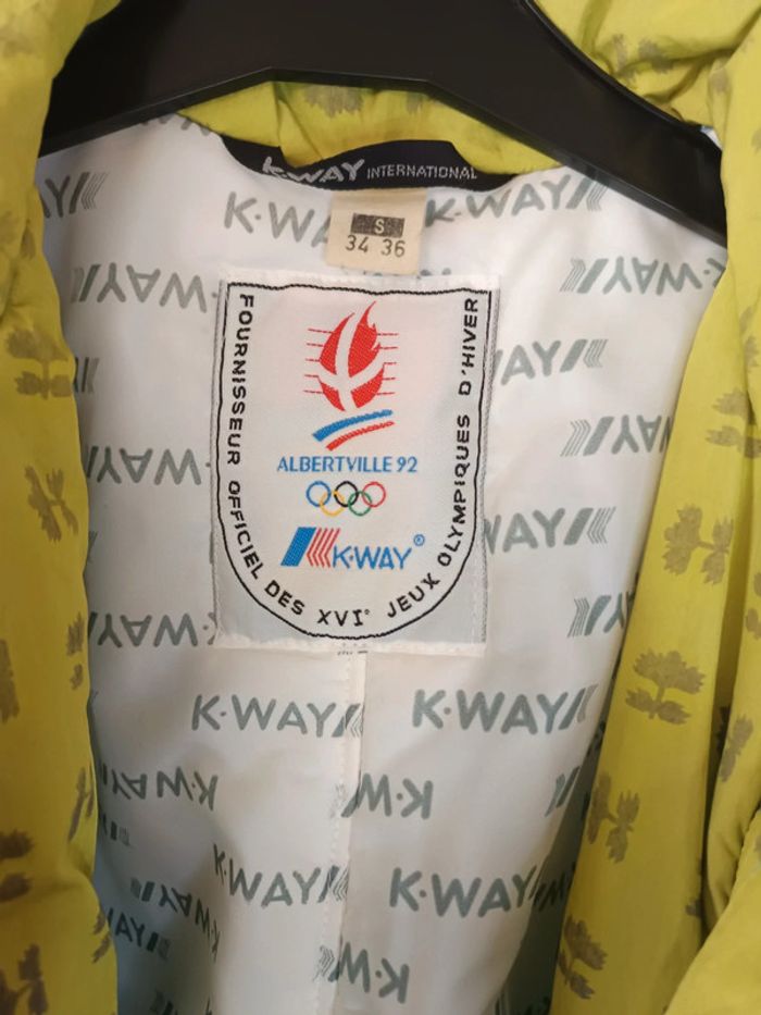 K-Way Vintage Jeux Olympiques d'Albertville 1992 Taille S - photo numéro 4