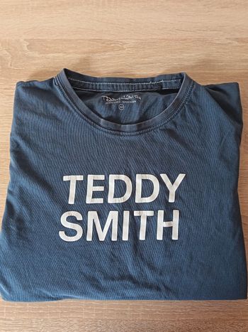 T-shirt Teddy Smith garçon bleu – Bon état –