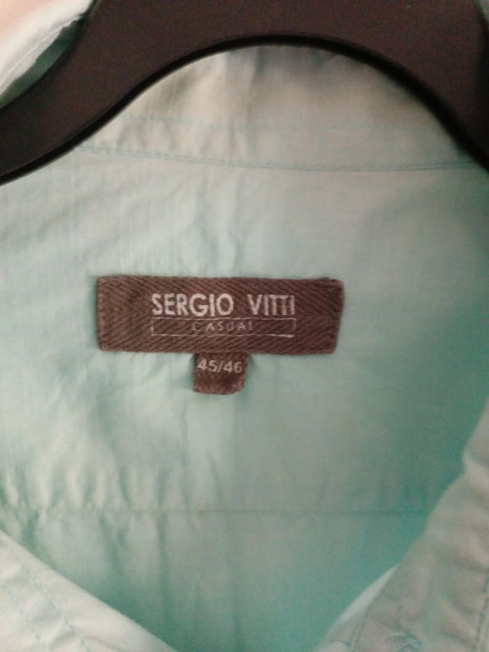 Chemise turquoise Sergio Vitti XXL - photo numéro 2