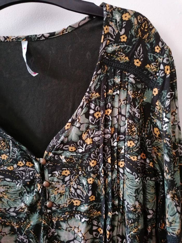 Robe kaki fleuri 42 - photo numéro 7