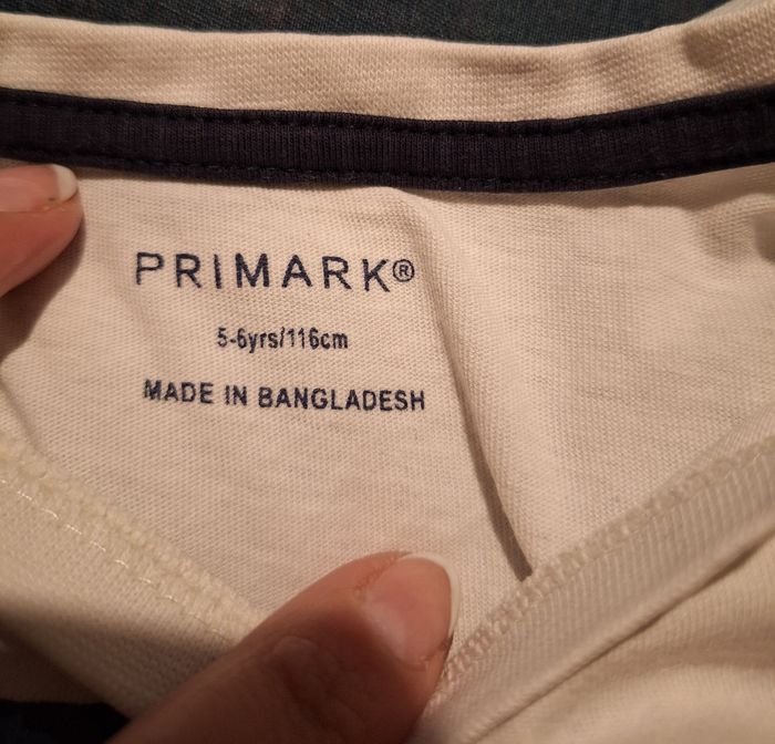 Tee-shirt manches longues Primark 5-6 ans - photo numéro 3