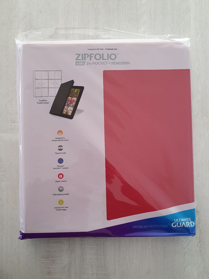 Portfolio Ultimate Guard Zipfolio Xenoskin 480 Rouge