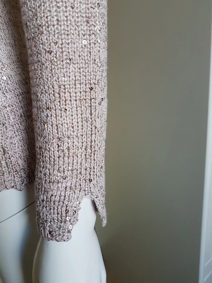Pull léger manches longues à paillettes - photo numéro 8