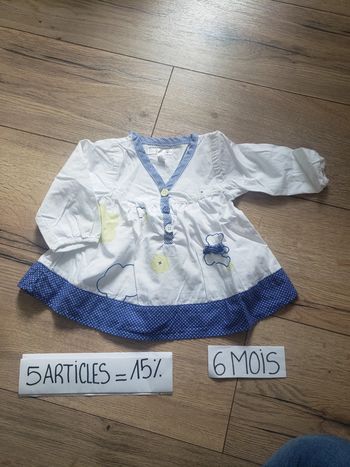 Tunique lulu castagnette ourson