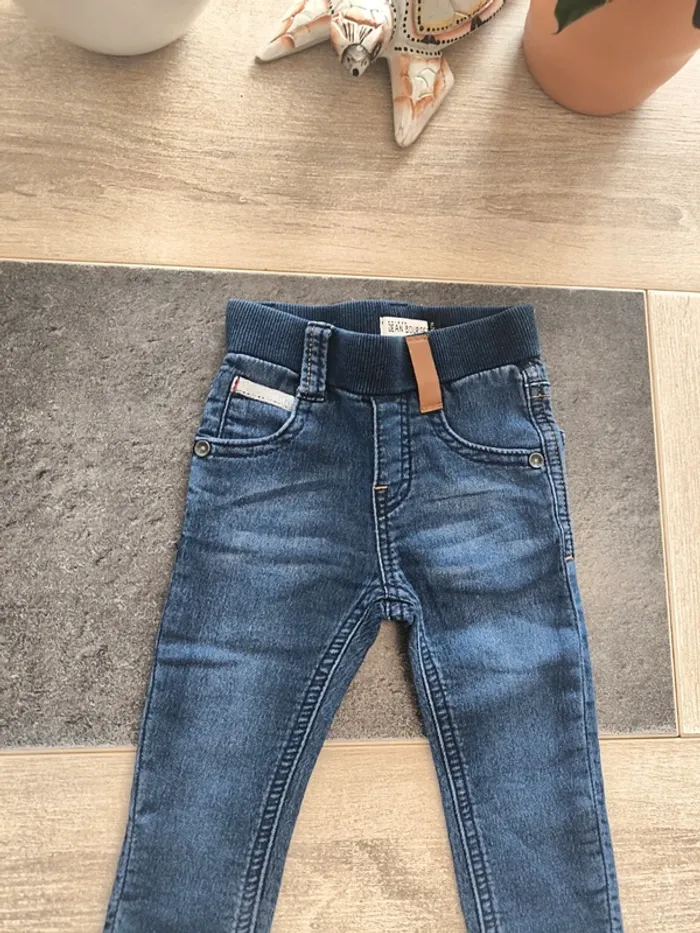 Pantalon jean doublé souple coupe slim garçon 12 mois Jean Bourget - photo numéro 5