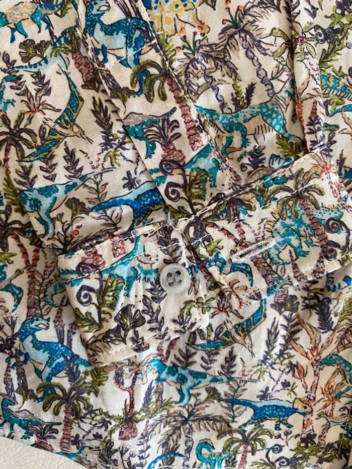 Chemise liberty dinosaure Bonpoint 4 ans - photo numéro 5
