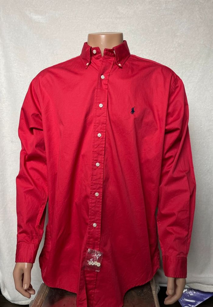 Chemise Ralph Lauren rouge - photo numéro 2
