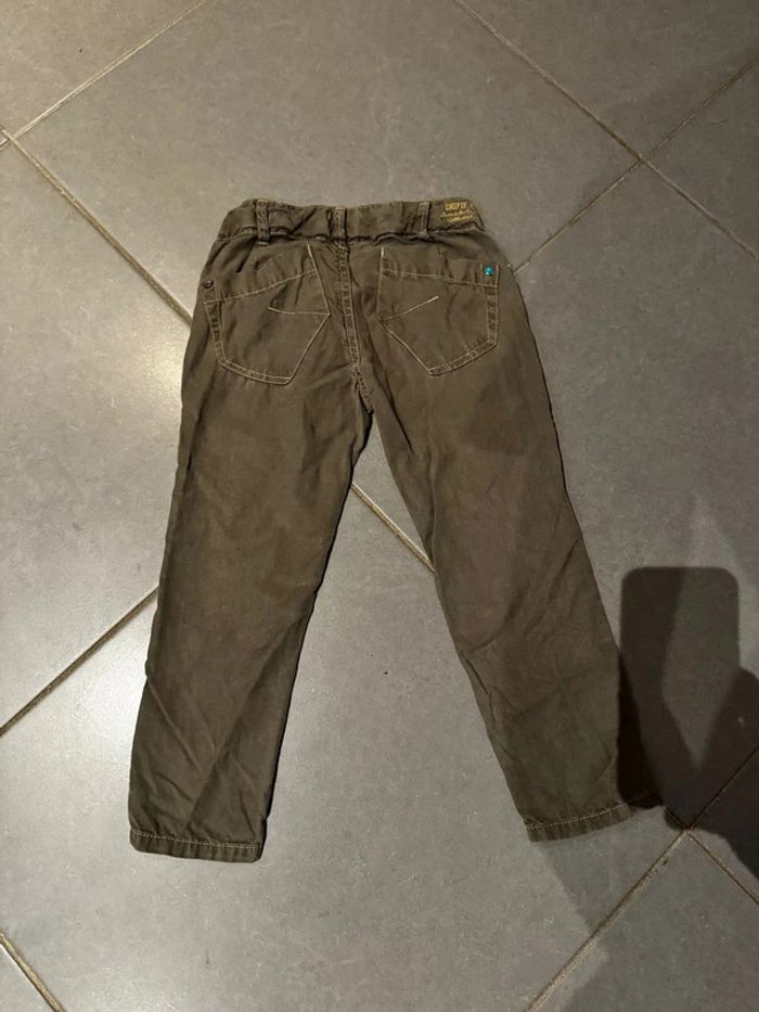 Pantalon avec fermeture par 4 boutons - Chipie - Garment / Cœurs - Marron - 4 ans - photo numéro 4