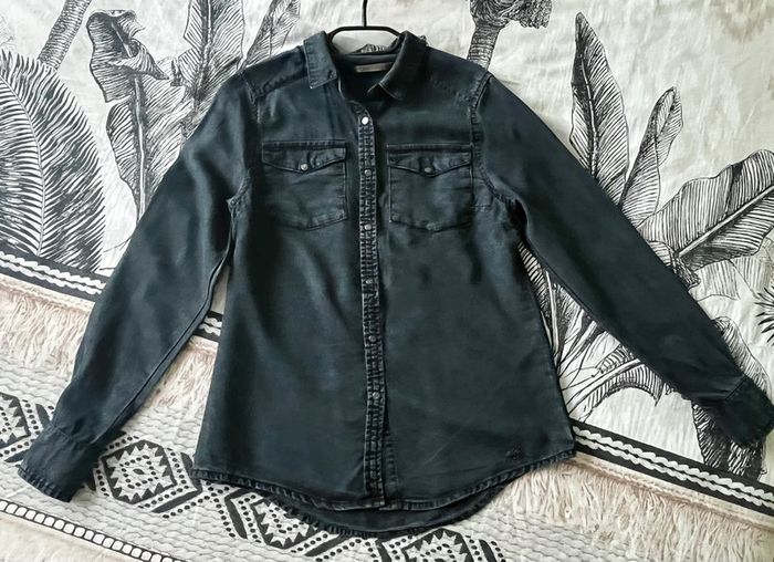 Chemise en Jean Grise Foncée LPB