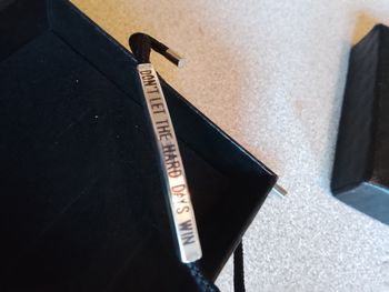 Bracelet argenté message