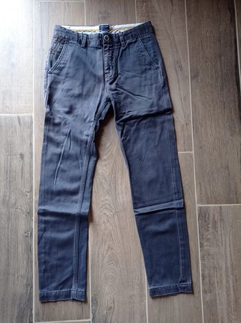 Pantalon slim fit gris/bleu sfera men taille 38 bon état