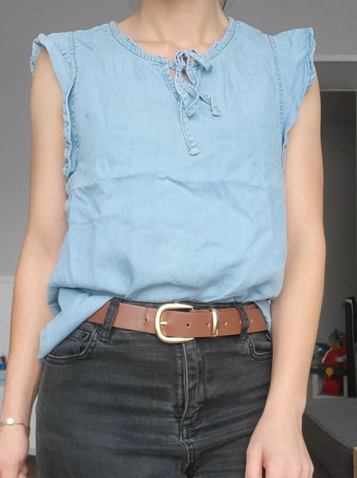 Débardeur style jean bleu clair esmara 36