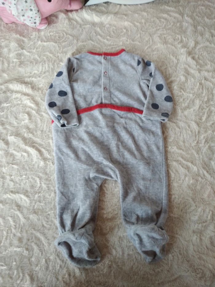 Pyjama grenouillère velours Fille 6 mois Minnie Disney Baby - photo numéro 9