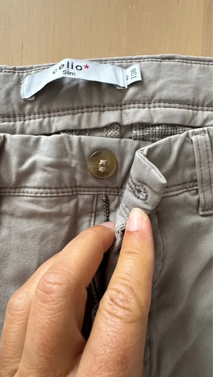 CELIO slim beige 38 - photo numéro 2