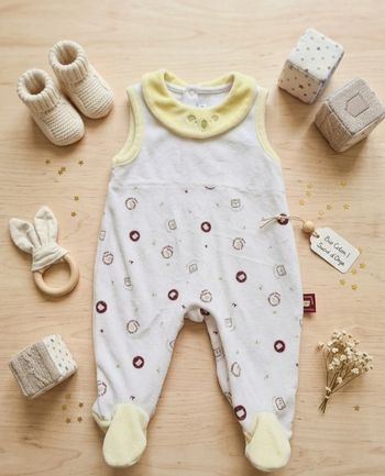 Pyjama Velours Sucre d'Orge – Taille 3 mois