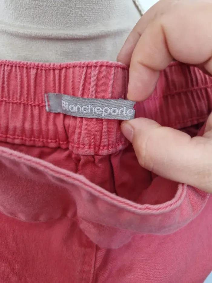 Bermuda pantalon blanche porte taille 46 - photo numéro 3