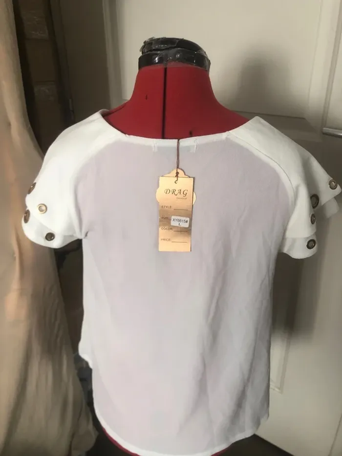 Blouse blanche T40 femme neuf 👚 - photo numéro 3