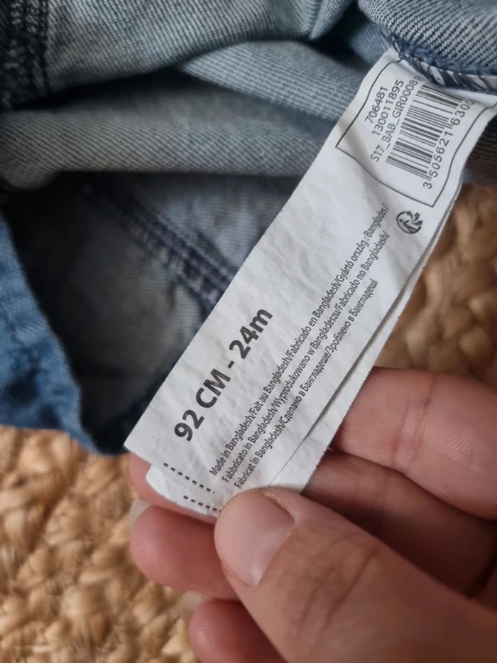 Robe en jeans in extenso 24 mois - photo numéro 4