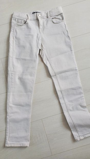 Pantalon slim blanc 8 ans Kiabi