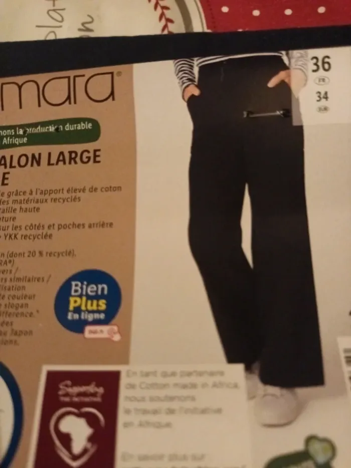 Pantalon large femme taille 42 - photo numéro 2