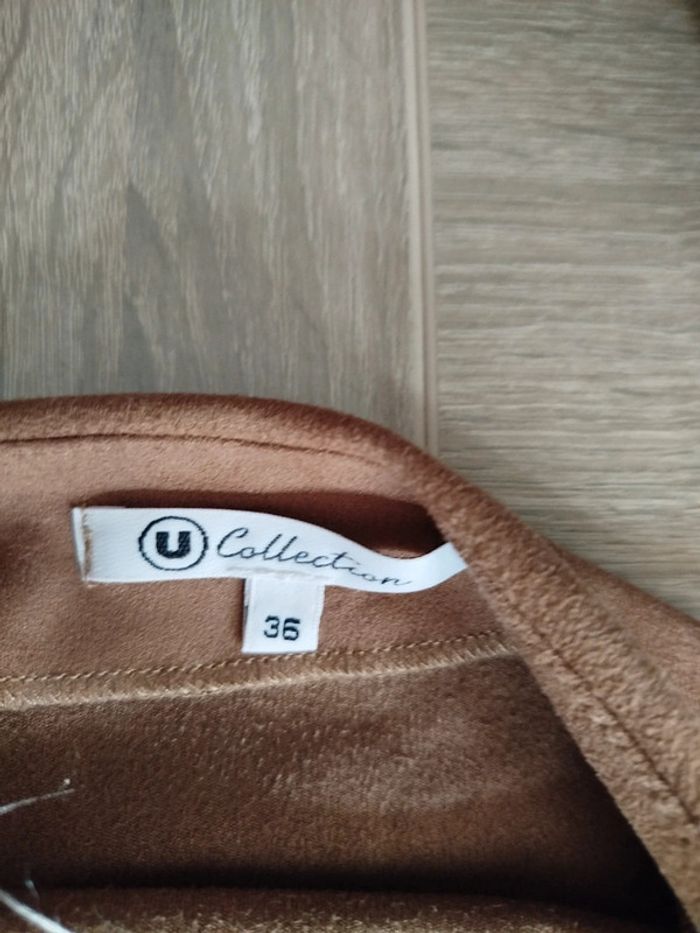 Jupe effet daim taille 36 - photo numéro 3