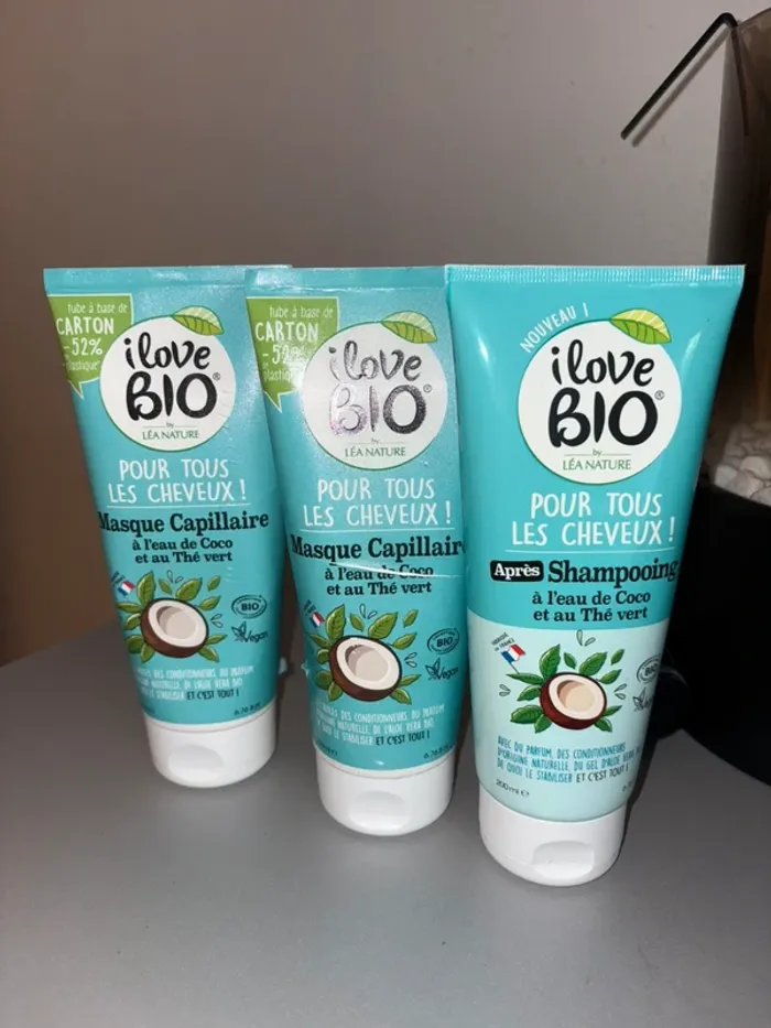 Lot de produits bio pour cheveux