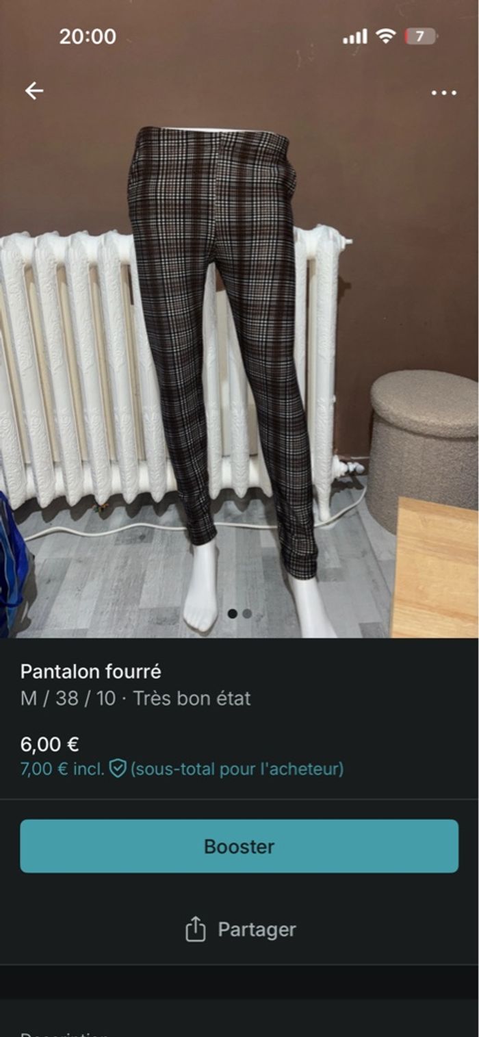Pantalon fourré