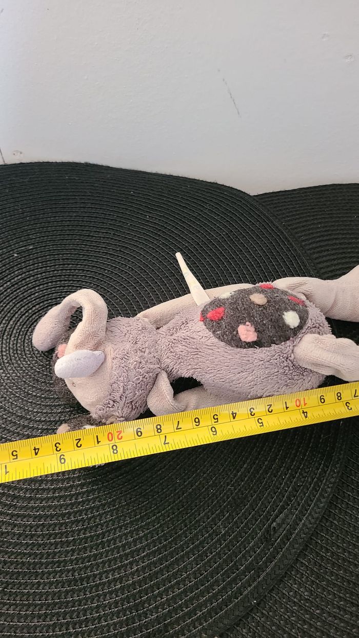 Doudou éléphant Les Zazous beige gris noir MOULIN ROTY - photo numéro 3