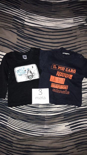 Lot de 2 hauts coton