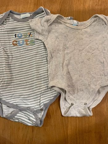 Lot 2 bodies garcon 12 mois