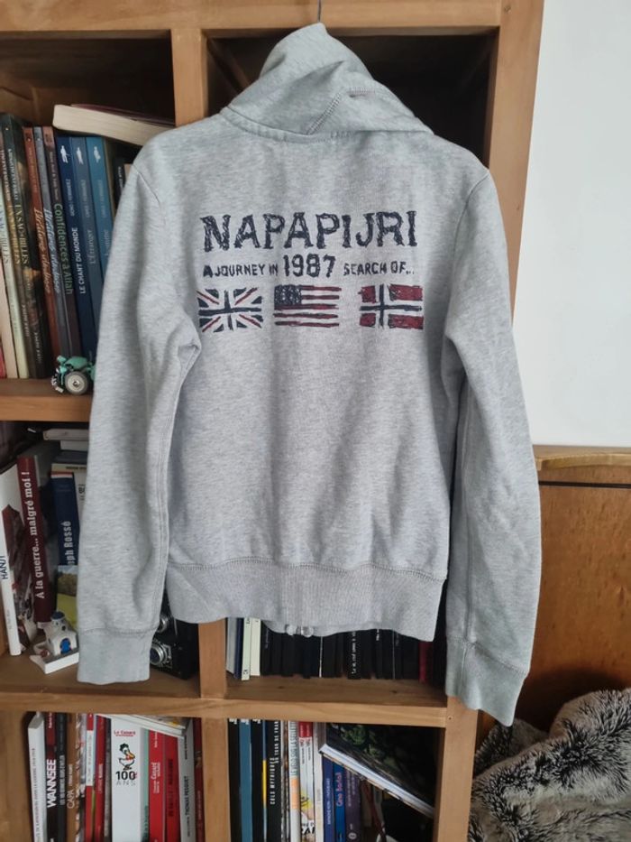 Sweat zippé Napapijri garçon  14 ans - photo numéro 5