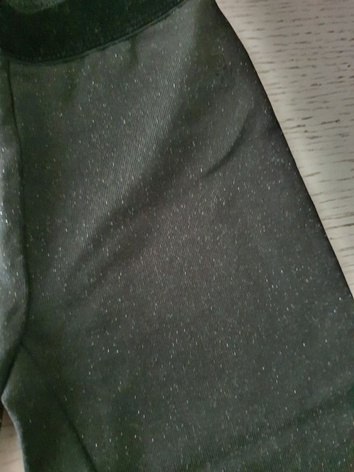 Legging 3/4 noir pailleté 3 ans okaidi - photo numéro 2