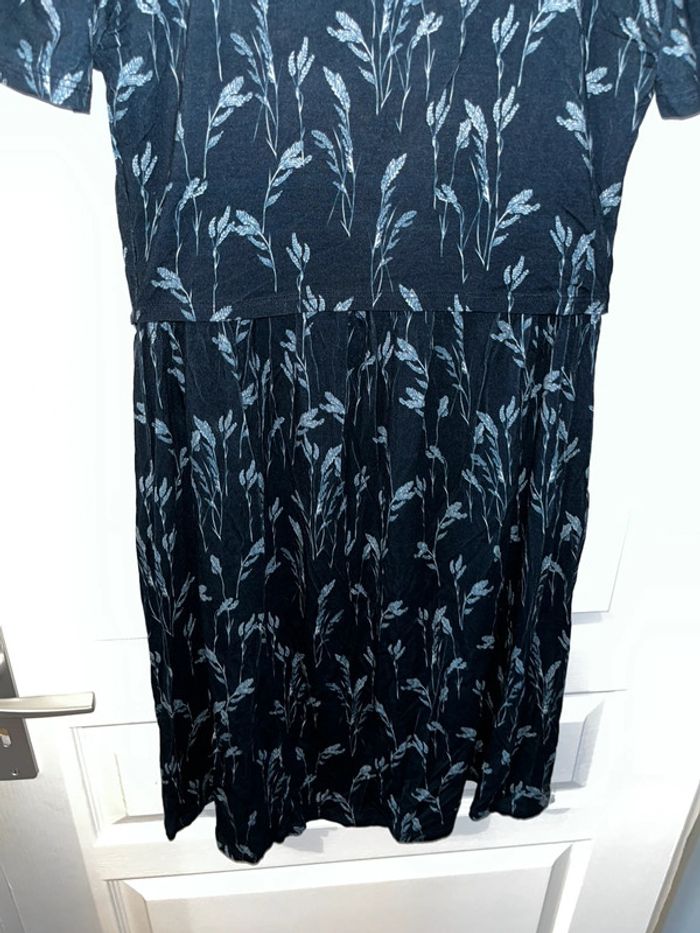 Robe bleue marine pour femme enceinte, taille L - photo numéro 3