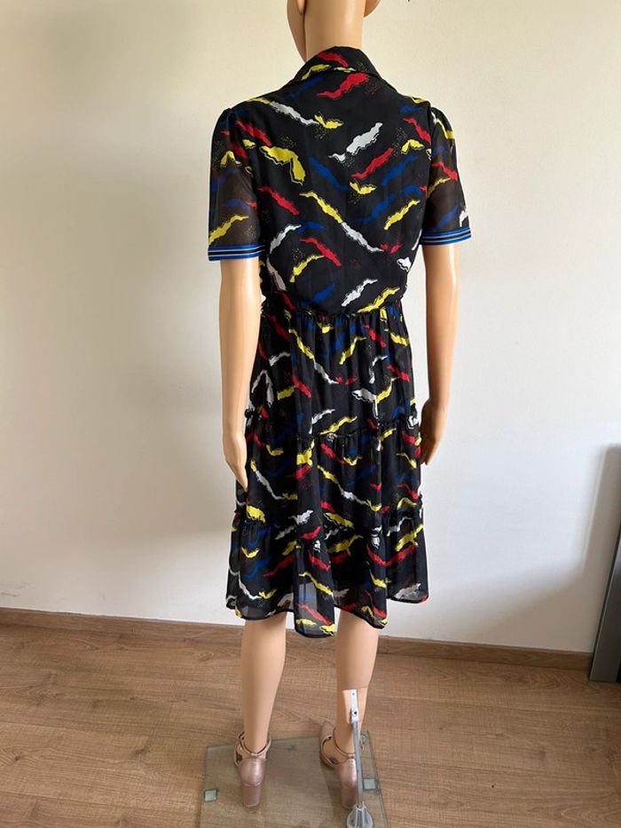 Robe noire et imprimée à manches courtes Molly Bracken taille S jamais portée - photo numéro 10