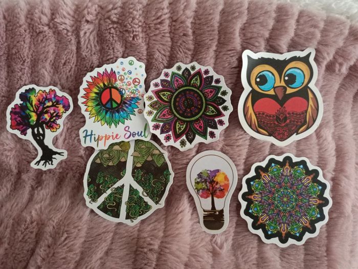 Divers stickers hippie Peace - photo numéro 2
