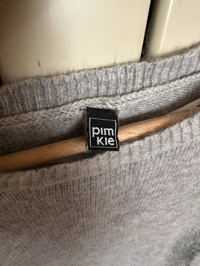 Pull gris col rond Pimkie S - photo numéro 2