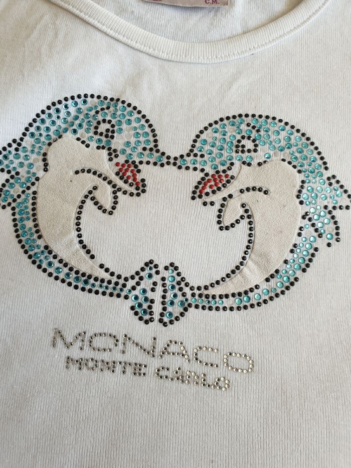 tee shirt dauphin Monaco monte carlo 8 ans - photo numéro 3