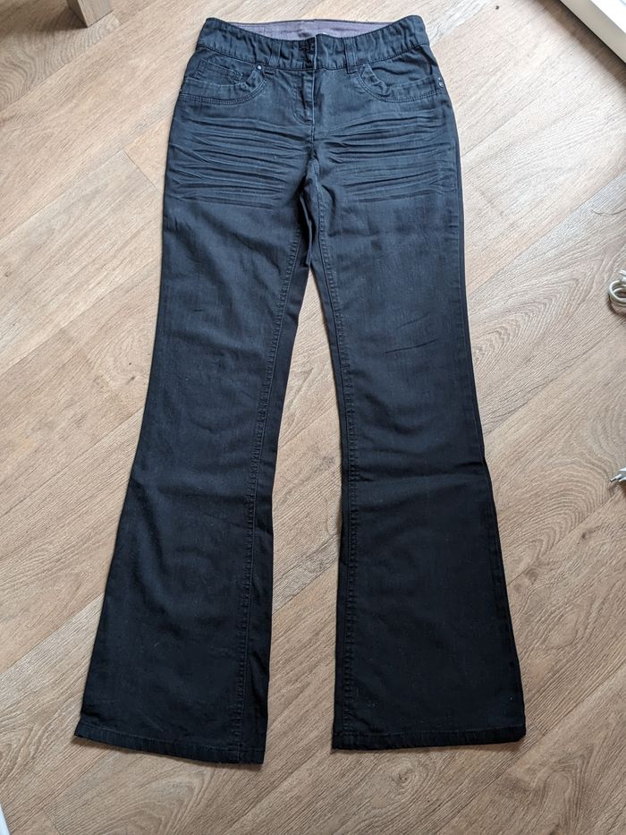 Pantalon noir effet jean camaieu 24/36 - photo numéro 2